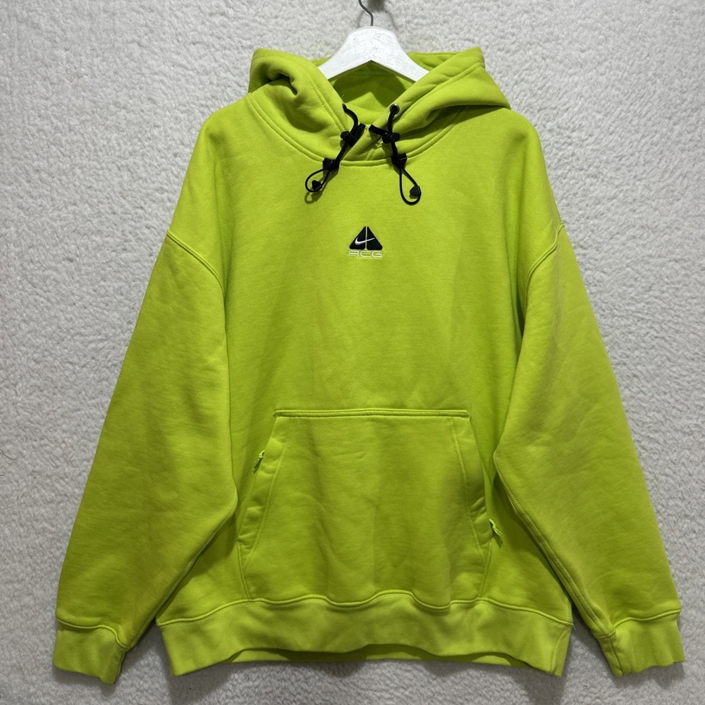 Nike ACG Men's Therma-FIT Fleece Hoodie Pullover Size XL Bungee Cord Toggles